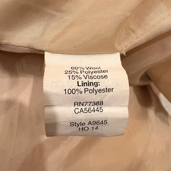 J. Crew Tan Trench Coat with Toggle Closures - Picture 7 of 7